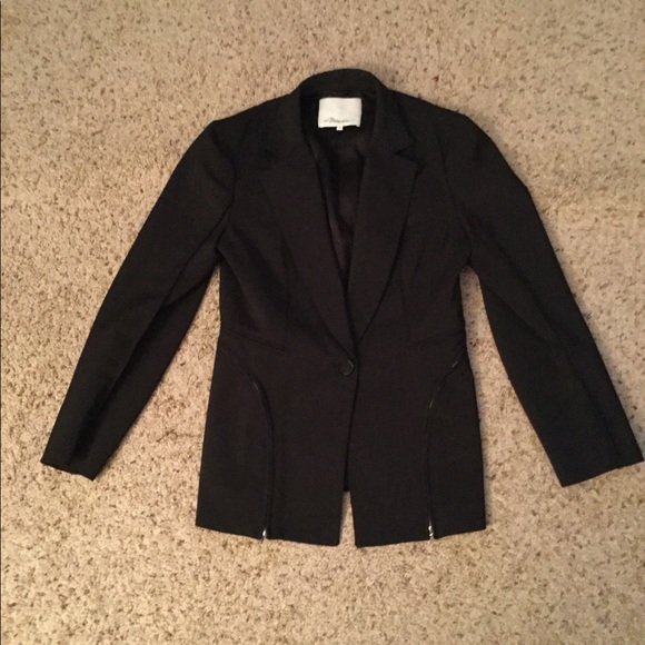 3.1 PHILLIP LIM BLACK ZIPPR RIDING JACKET LIKE NEW - Picture 5 of 8